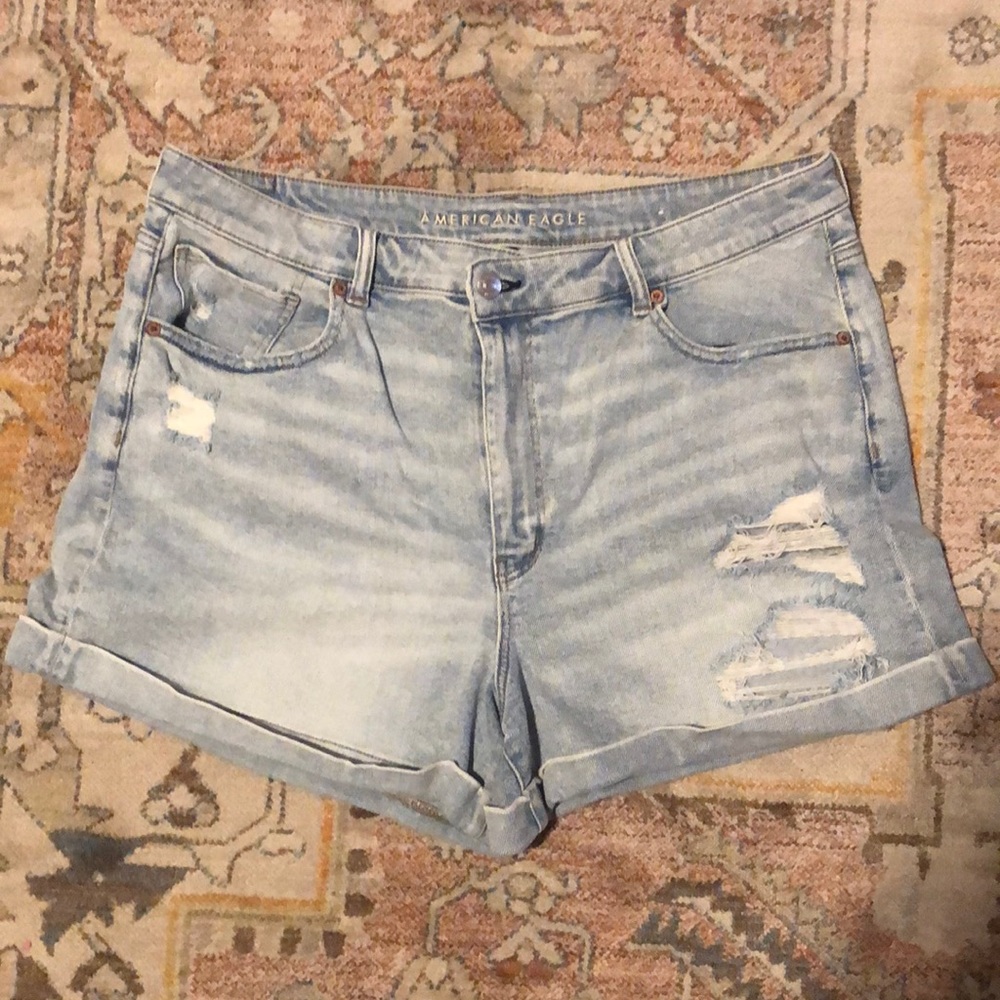 American Eagle Distressed Jean Shorts plus size 18